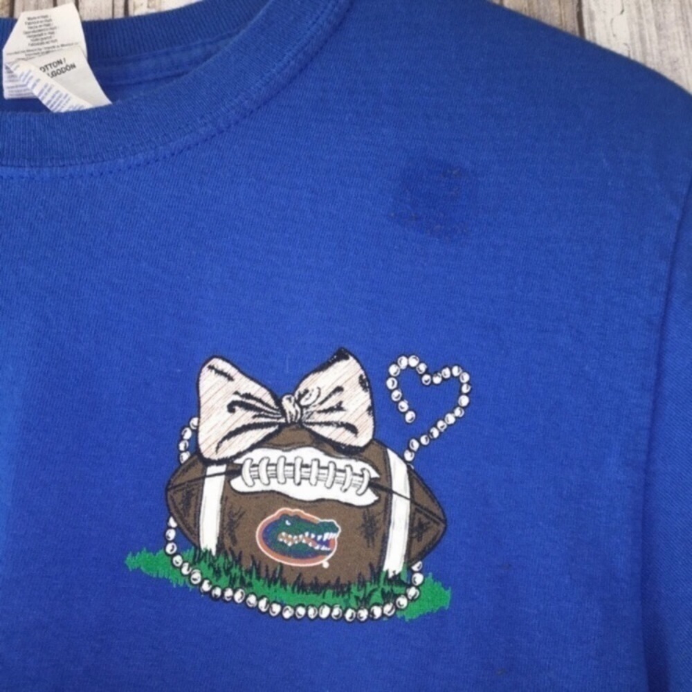 Florida Gators Women’s Small Blue Graphic Tee NCAA College Football Shirt - Picture 4 of 5
